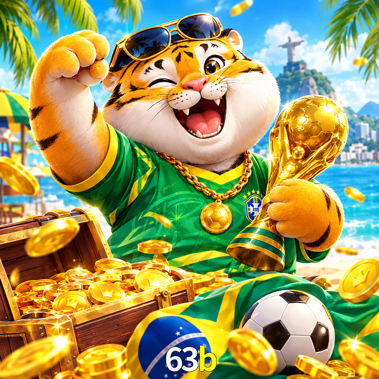Imagem promocional da 63b mostrando a plataforma e suas vantagens